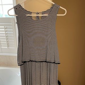 Nursing sleeveless knee length dress